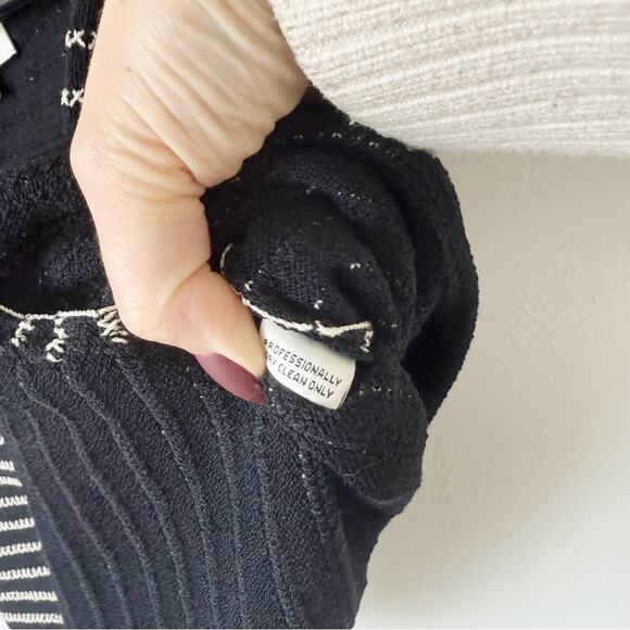 Vintage St. John Striped Crop Tank Top Sz M - Picture 4 of 5